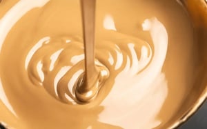 blonde white chocolate melting