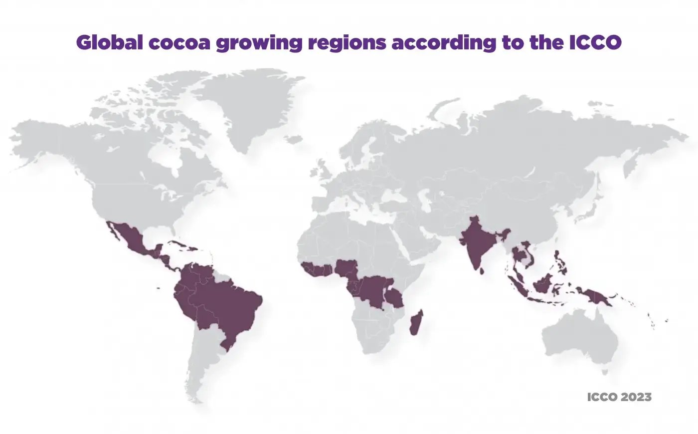 global cocoa growing regions